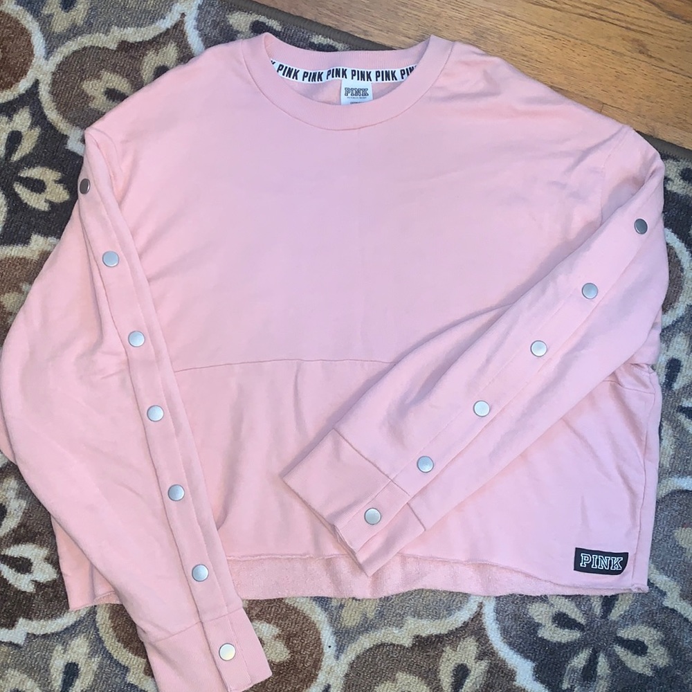 Pink Victoria’s Secret Cropped Sweatshirt